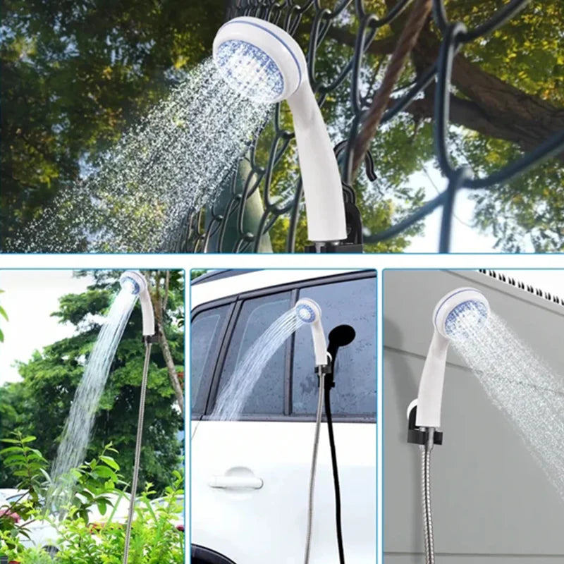 Ducha Portátil con Sistema de Filtración de Agua Ajustable + Batería de Litio