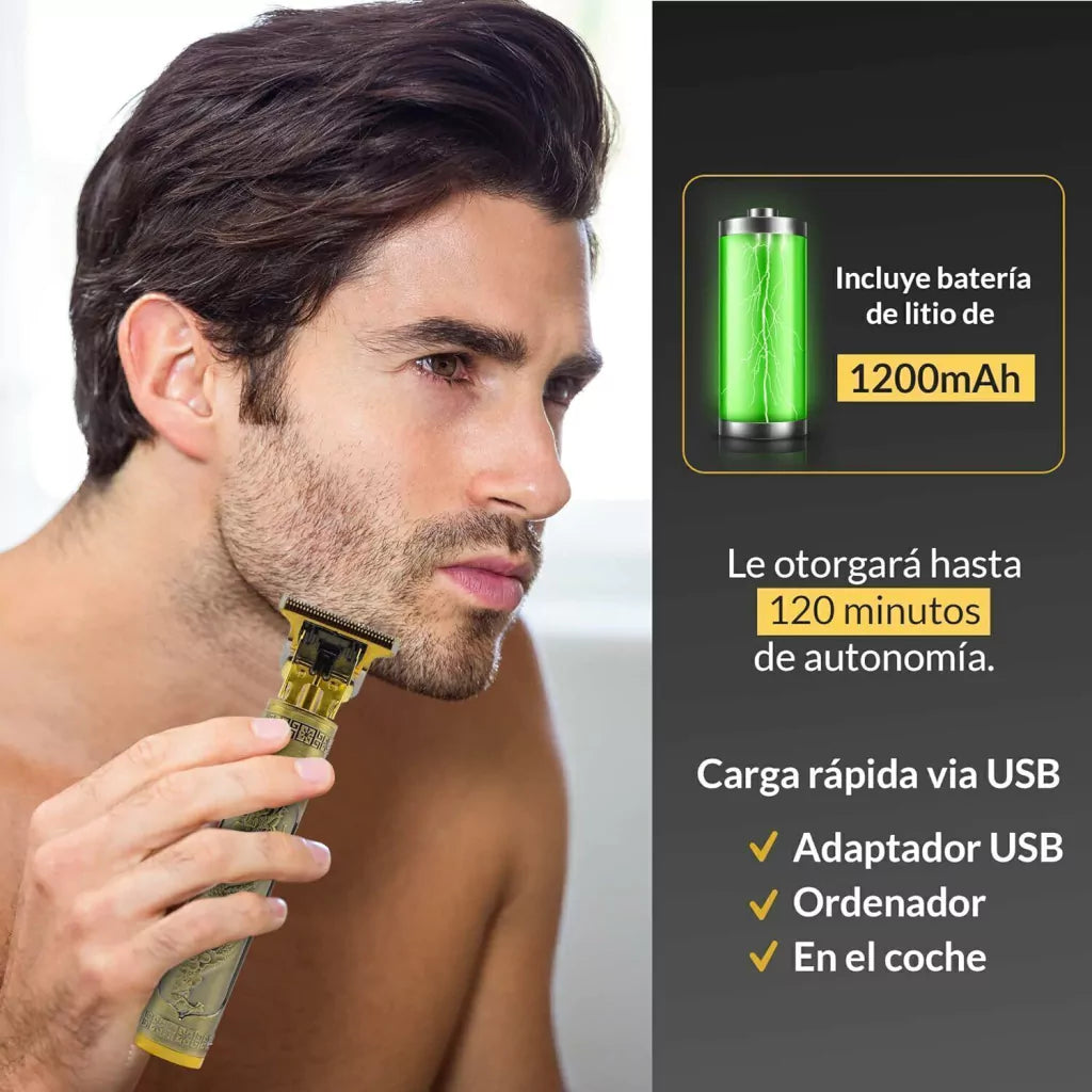 Máquina De Afeitar USB Afeitadora Barba Portátil