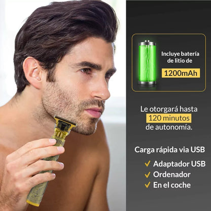 Máquina De Afeitar USB Afeitadora Barba Portátil