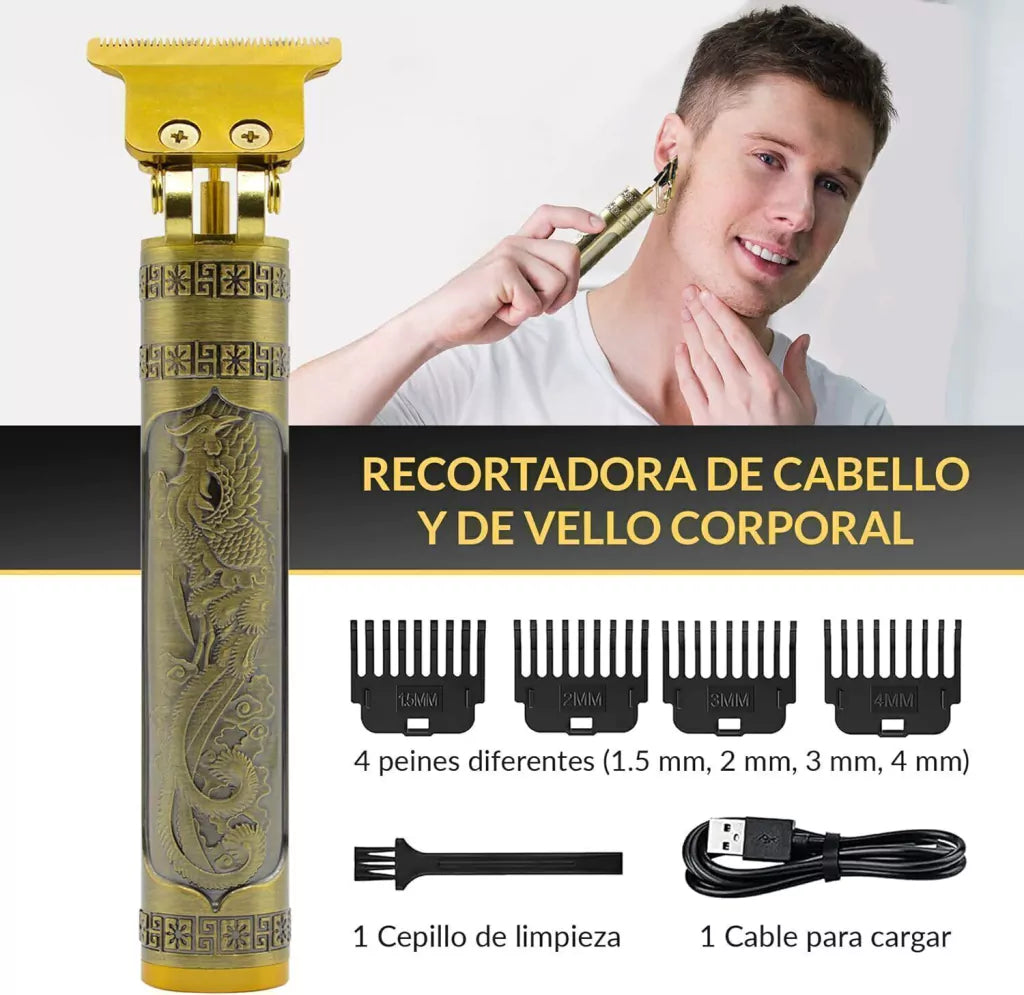 Máquina De Afeitar USB Afeitadora Barba Portátil