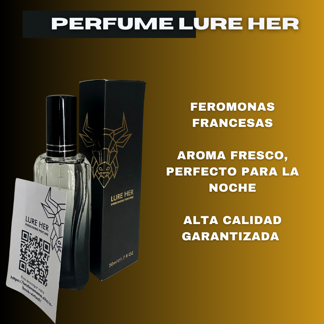 Perfume LURE HER ORIGINAL para hombres (con feromonas) + guia