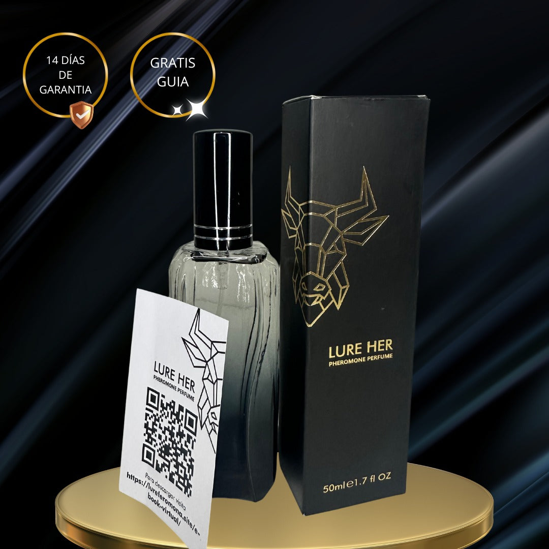 Perfume LURE HER ORIGINAL para hombres (con feromonas) + guia